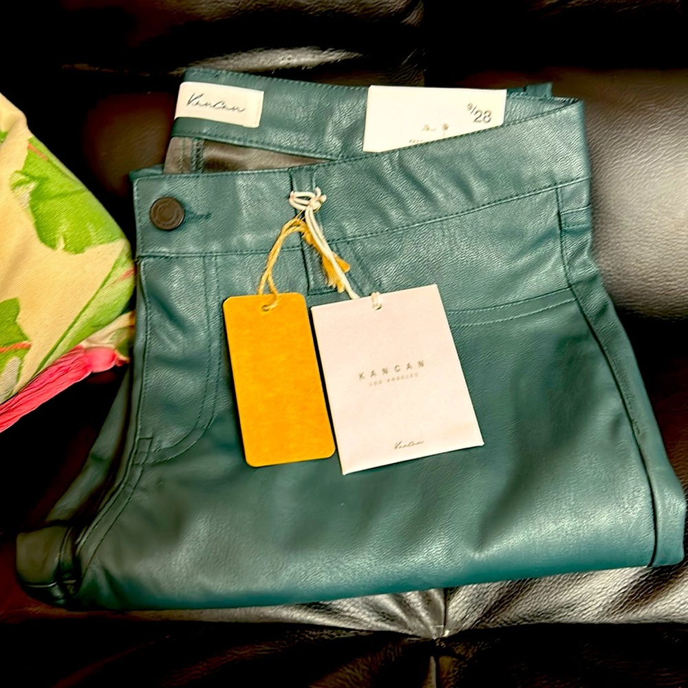 Kancan Faux Leather Skinny Pants